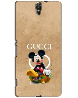Чехол для Sony Xperia C5 Ultra (E5533, E5563, E5506, E5553) с картинкой «Микки Маус Gucci — крафт»