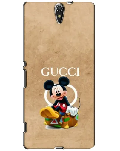 Чехол для Sony Xperia C5 Ultra (E5533, E5563, E5506, E5553) с картинкой «Микки Маус Gucci — крафт»