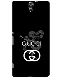 Чехол для Sony Xperia C5 Ultra (E5533, E5563, E5506, E5553) с картинкой «Gucci — серебряная змея»