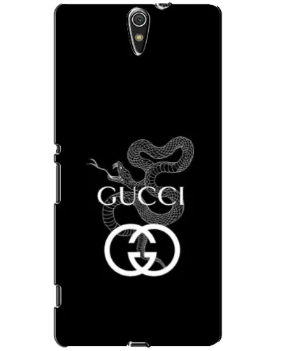 Чехол для Sony Xperia C5 Ultra (E5533, E5563, E5506, E5553) с картинкой «Gucci — серебряная змея»