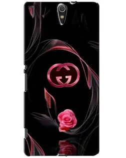 Чехол для Sony Xperia C5 Ultra (E5533, E5563, E5506, E5553) с картинкой «Gucci — неоновая роза»