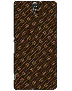 Чехол для Sony Xperia C5 Ultra (E5533, E5563, E5506, E5553) с картинкой «Gucci — золотые диагонали»