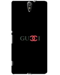 Чехол для Sony Xperia C5 Ultra (E5533, E5563, E5506, E5553) с картинкой «Gucci — красный градиент»