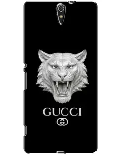 Чехол для Sony Xperia C5 Ultra (E5533, E5563, E5506, E5553) с картинкой «Gucci — серебряный лев»