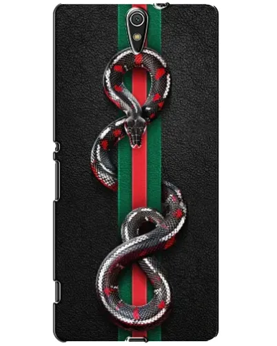 Чехол для Sony Xperia C5 Ultra (E5533, E5563, E5506, E5553) с картинкой «Gucci — змея на полосе» Чехол для Sony Xperia C5 Ultra (E5533, E5563, E5506, E5553) с картинкой «Gucci — змея на полосе»