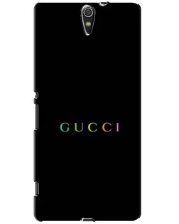 Чехол для Sony Xperia C5 Ultra (E5533, E5563, E5506, E5553) с картинкой «Gucci — неоновый минимализм»