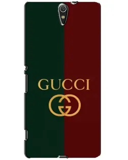 Чехол для Sony Xperia C5 Ultra (E5533, E5563, E5506, E5553) с картинкой «Gucci — темно-зеленый градиент»