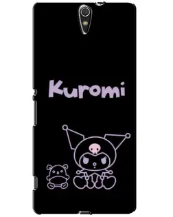 Чехол для Sony Xperia C5 Ultra (E5533, E5563, E5506, E5553) с картинкой «Kuromi — черный минимализм»