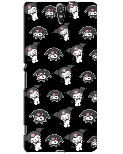 Чехол для Sony Xperia C5 Ultra (E5533, E5563, E5506, E5553) с картинкой «Черный паттерн Kuromi» Чехол для Sony Xperia C5 Ultra (E5533, E5563, E5506, E5553) с картинкой «Черный паттерн Kuromi»