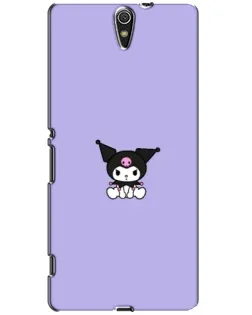 Чехол для Sony Xperia C5 Ultra (E5533, E5563, E5506, E5553) с картинкой «Kuromi — фиолетовый минимализм»