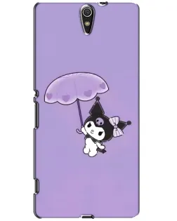 Чехол для Sony Xperia C5 Ultra (E5533, E5563, E5506, E5553) с картинкой «Kuromi с зонтиком»