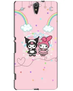 Чехол для Sony Xperia C5 Ultra (E5533, E5563, E5506, E5553) с картинкой «My Melody и Kuromi»