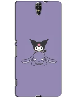 Чехол для Sony Xperia C5 Ultra (E5533, E5563, E5506, E5553) с картинкой «Kuromi на лиловом фоне»
