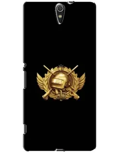 Чехол для Sony Xperia C5 Ultra (E5533, E5563, E5506, E5553) с картинкой «PUBG — оранжевый градиент»
