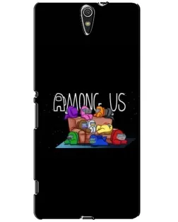 Чехол для Sony Xperia C5 Ultra (E5533, E5563, E5506, E5553) с картинкой «Логотип Among Us»