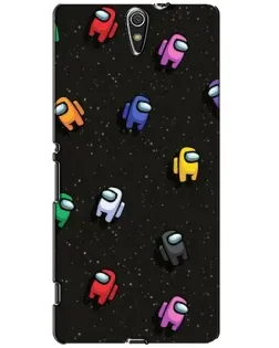 Чехол для Sony Xperia C5 Ultra (E5533, E5563, E5506, E5553) с картинкой «Космический паттерн Among Us»
