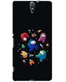 Чехол для Sony Xperia C5 Ultra (E5533, E5563, E5506, E5553) с картинкой «Among Us космос»
