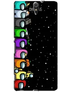 Чехол для Sony Xperia C5 Ultra (E5533, E5563, E5506, E5553) с картинкой «Команда Among Us»