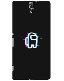 Чехол для Sony Xperia C5 Ultra (E5533, E5563, E5506, E5553) с картинкой «Among Us неон»