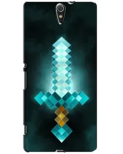 Чехол для Sony Xperia C5 Ultra (E5533, E5563, E5506, E5553) с картинкой «Алмазный меч неон»