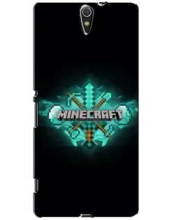 Чехол для Sony Xperia C5 Ultra (E5533, E5563, E5506, E5553) с картинкой «Minecraft Diamond лого»
