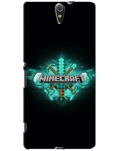 Чехол для Sony Xperia C5 Ultra (E5533, E5563, E5506, E5553) с картинкой «Minecraft Diamond лого»
