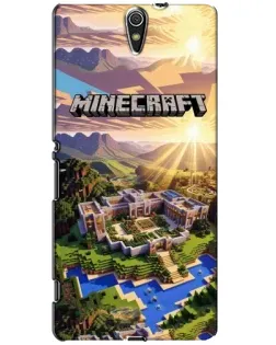 Чехол для Sony Xperia C5 Ultra (E5533, E5563, E5506, E5553) с картинкой «Minecraft панорама»