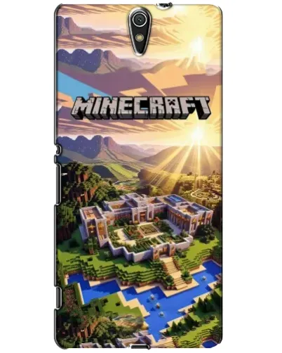 Чехол для Sony Xperia C5 Ultra (E5533, E5563, E5506, E5553) с картинкой «Minecraft панорама»