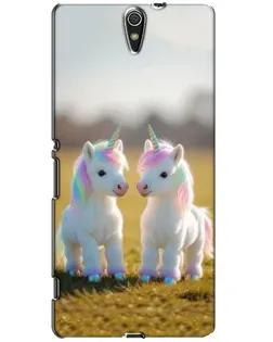 Чехол для Sony Xperia C5 Ultra (E5533, E5563, E5506, E5553) с картинкой «Пара единорогов»