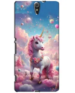 Чехол для Sony Xperia C5 Ultra (E5533, E5563, E5506, E5553) с картинкой «Единорог среди облаков»