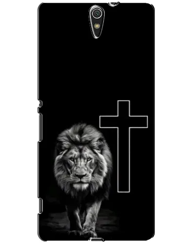Чехол для Sony Xperia C5 Ultra (E5533, E5563, E5506, E5553) с картинкой «Лев и Крест»