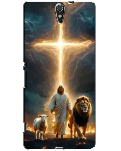 Чехол для Sony Xperia C5 Ultra (E5533, E5563, E5506, E5553) с картинкой «Лев Иуды и Свет»