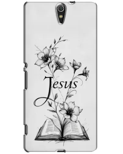 Чехол для Sony Xperia C5 Ultra (E5533, E5563, E5506, E5553) с картинкой «Цветы и Библия»