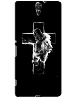 Чехол для Sony Xperia C5 Ultra (E5533, E5563, E5506, E5553) с картинкой «Сияющий крест Jesus»