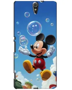 Чехол для Sony Xperia C5 Ultra (E5533, E5563, E5506, E5553) с картинкой «Mickey и мыльные пузыри»