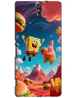 Чехол для Sony Xperia C5 Ultra (E5533, E5563, E5506, E5553) с картинкой «Космический фастфуд»