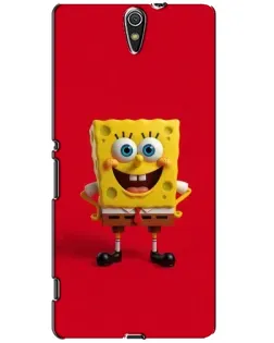 Чехол для Sony Xperia C5 Ultra (E5533, E5563, E5506, E5553) с картинкой «Спанч Боб на красном»