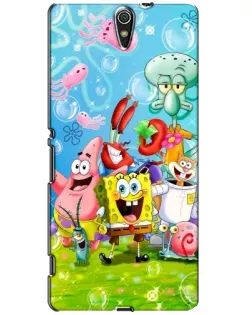 Чехол для Sony Xperia C5 Ultra (E5533, E5563, E5506, E5553) с картинкой «Губка Боб и друзья» Чехол для Sony Xperia C5 Ultra (E5533, E5563, E5506, E5553) с картинкой «Губка Боб и друзья»