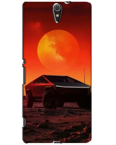 Чехол для Sony Xperia C5 Ultra (E5533, E5563, E5506, E5553) с картинкой «Cybertruck на Марсе»