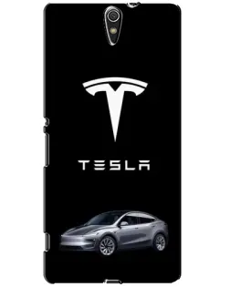Чехол для Sony Xperia C5 Ultra (E5533, E5563, E5506, E5553) с картинкой «Tesla Model Y» Чехол для Sony Xperia C5 Ultra (E5533, E5563, E5506, E5553) с картинкой «Tesla Model Y»