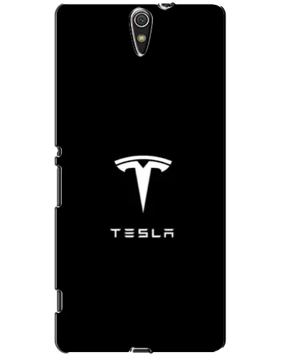 Чехол для Sony Xperia C5 Ultra (E5533, E5563, E5506, E5553) с картинкой «Tesla White Logo»