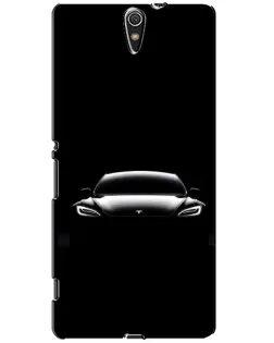 Чехол для Sony Xperia C5 Ultra (E5533, E5563, E5506, E5553) с картинкой «Фары Tesla Night» Чехол для Sony Xperia C5 Ultra (E5533, E5563, E5506, E5553) с картинкой «Фары Tesla Night»