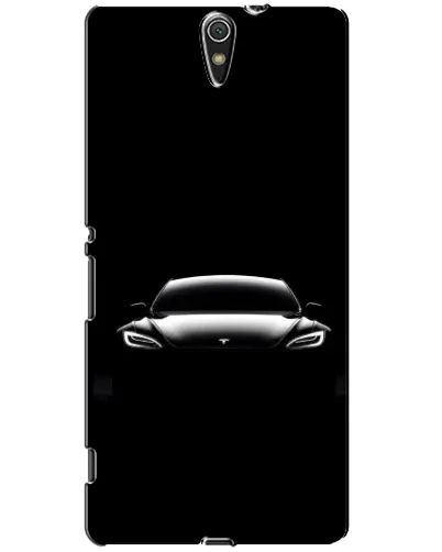 Чехол для Sony Xperia C5 Ultra (E5533, E5563, E5506, E5553) с картинкой «Фары Tesla Night»