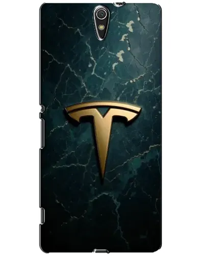 Чехол для Sony Xperia C5 Ultra (E5533, E5563, E5506, E5553) с картинкой «Мраморная Tesla Gold»
