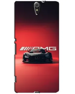 Чехол для Sony Xperia C5 Ultra (E5533, E5563, E5506, E5553) с картинкой «Mercedes AMG — красная линия»