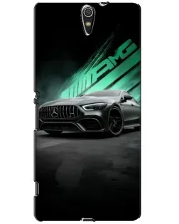 Чехол для Sony Xperia C5 Ultra (E5533, E5563, E5506, E5553) с картинкой «Темный Mercedes AMG»