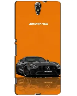 Чехол для Sony Xperia C5 Ultra (E5533, E5563, E5506, E5553) с картинкой «Оранжевый Mercedes AMG»