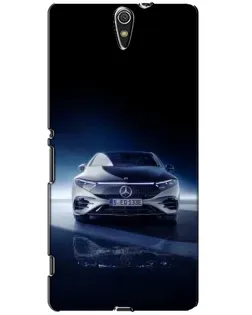 Чехол для Sony Xperia C5 Ultra (E5533, E5563, E5506, E5553) с картинкой «Ночной Mercedes EQ»