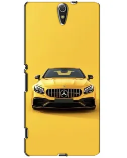 Чехол для Sony Xperia C5 Ultra (E5533, E5563, E5506, E5553) с картинкой «Желтый Mercedes GT»