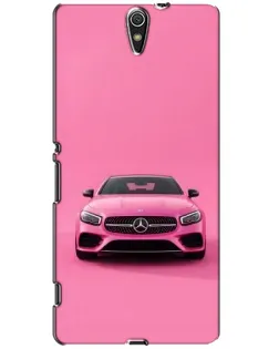 Чехол для Sony Xperia C5 Ultra (E5533, E5563, E5506, E5553) с картинкой «Розовый Mercedes AMG»